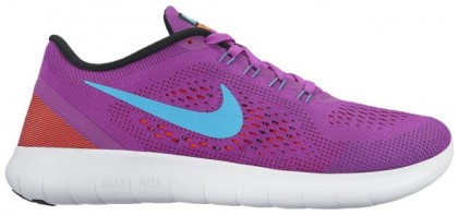 Nike Free RN Femmes chaussures de course violet/noir KVO787