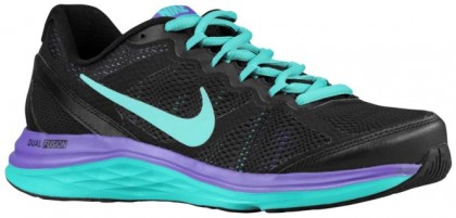 Nike Dual Fusion Run 3 Femmes baskets noir/vert clair BGA346