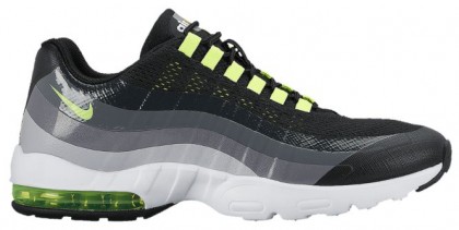 Nike Air Max 95 Ultra Femmes chaussures de sport noir/gris PBX630