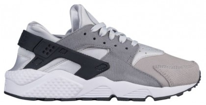 Nike Air Huarache Suede Premium Femmes chaussures de course gris/noir LFU218