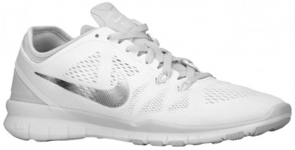 Nike Free 5.0 TR Fit 5 Femmes chaussures de course blanc/gris JJJ881