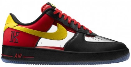 Nike Air Force 1 Comfort Hommes sneakers noir/jaune VHL419