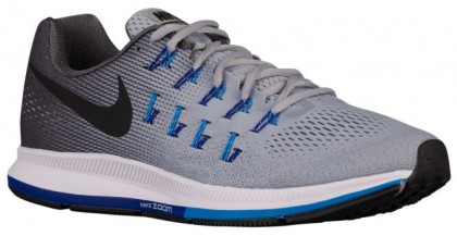 Nike Air Zoom Pegasus 33 Hommes chaussures de course gris/bleu clair JIU706
