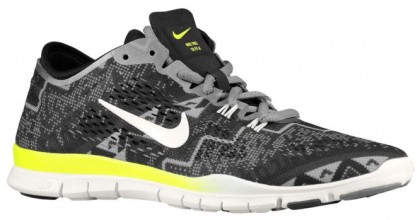 Nike Free 5.0 TR Fit 4 Femmes chaussures de course noir/gris OKK193