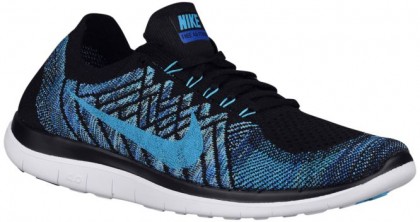 Nike Free 4.0 Flyknit 2015 Hommes baskets noir/bleu IIV774