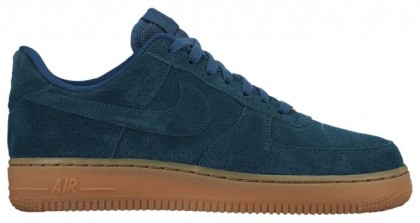 Nike Air Force 1 '07 Mid SuedeFemmes sneakers bleu marin/bronzage FLA955