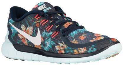 Nike Free 5.0 2015 Femmes sneakers bleu marin/vert clair TTR232