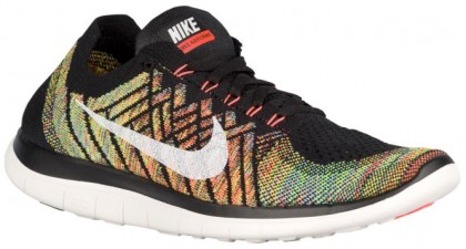 Nike Free 4.0 Flyknit 2015 Hommes chaussures de course noir/Orange DMK879