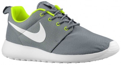 Nike Roshe One Hommes chaussures de course noir/vert clair IWK220