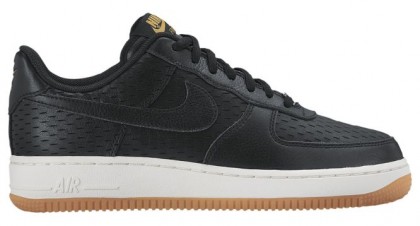 Nike Air Force 1 '07 Low Premium Femmes chaussures noir/blanc KGD934