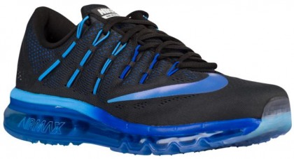 Nike Air Max 2016 Hommes chaussures de course noir/bleu clair GQT257