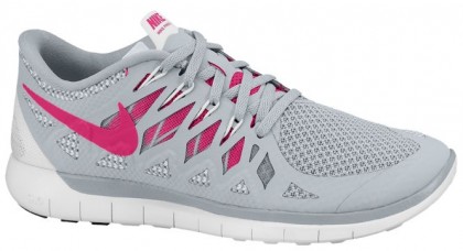 Nike Free 5.0 2014 Femmes chaussures de sport gris/rose JAB680