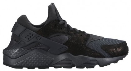 Nike Air Huarache Premium Femmes baskets Tout noir/noir QGS155
