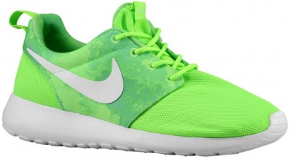 Nike Roshe One Print Femmes sneakers vert clair/blanc HUS518