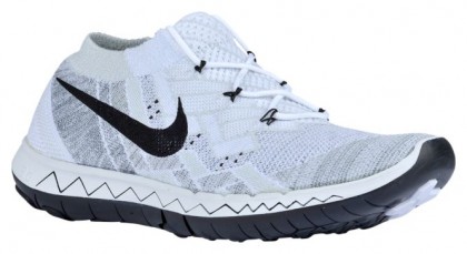 Nike Free 3.0 Flyknit Femmes sneakers blanc/noir FUQ091