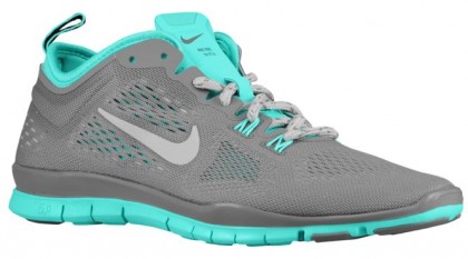 Nike Free 5.0 TR Fit 4 Femmes chaussures de course gris/vert clair ABZ022