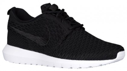 Nike Roshe One Flyknit NM Hommes chaussures de sport noir/blanc LHN669