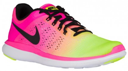 Nike Flex 2016 RN Femmes chaussures rose/vert clair EJR424