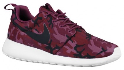 Nike Roshe One Print Hommes chaussures de course bordeaux/noir FGQ655