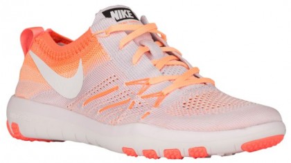Nike Free TR Focus Flyknit Femmes chaussures de course blanc/Orange AAF230