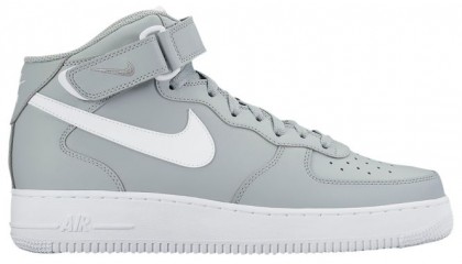 Nike Air Force 1 Mid Hommes baskets gris/blanc XRC011