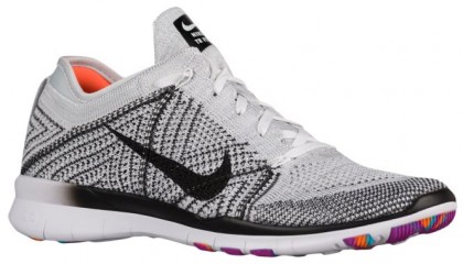 Nike Free TR 5 Flyknit Femmes chaussures de sport blanc/gris LOJ868
