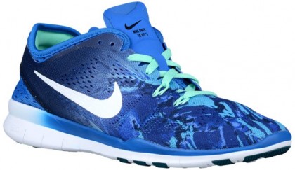 Nike Free 5.0 TR Fit 5 Femmes chaussures de course bleu clair/bleu AQO954