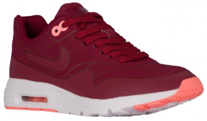Nike Air Max 1 Ultra Moire Femmes chaussures bordeaux/rouge LEH483