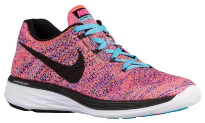 Nike Flyknit Lunar 3 Femmes baskets rose/bleu clair QRI313