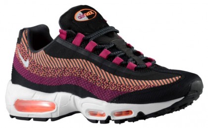 Nike Air Max 95 Jacquard Hommes chaussures de course noir/violet KQS753