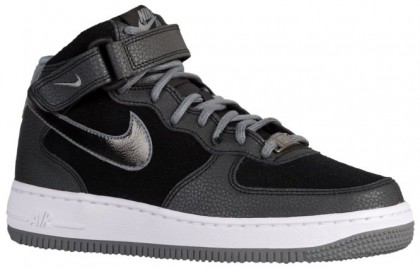 Nike Air Force 1 '07 Mid Suede Femmes baskets noir/gris CBL377