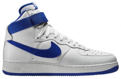 Nike Air Force 1 High Retro Hommes chaussures blanc/bleu EIY351