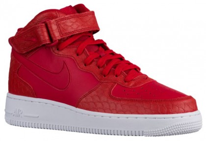 Nike Air Force 1 Mid LV8 Hommes chaussures rouge/blanc HJX202