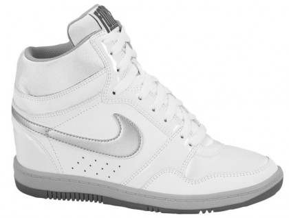 Nike Force Sky High Femmes baskets blanc/argenté YNT738