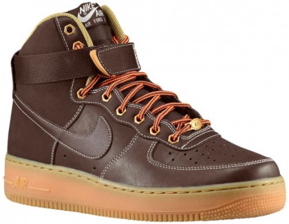 Nike Air Force 1 High Hommes sneakers marron/bronzage PTT482