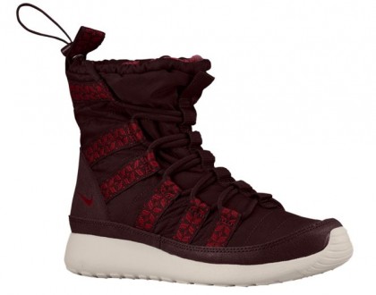 Nike Roshe One Hi Sneakerboot Femmes baskets bordeaux/rouge NWG151