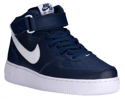 Nike Air Force 1 Mid Hommes sneakers bleu marin/blanc FFR662