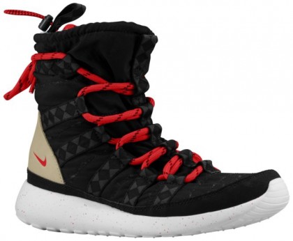 Nike Roshe One Hi Sneakerboot Print Femmes chaussures noir/blanc PEG195