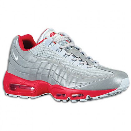 Nike Air Max 95 Hommes chaussures argenté/rouge QWV255