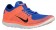 Nike Free 4.0 Flyknit Hommes sneakers bleu/Orange QIU523