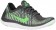 Nike Free 4.0 Flyknit Femmes chaussures de course gris/vert clair SYR909
