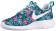 Nike Roshe One Print Hommes chaussures vert clair/rose QXM989