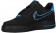 Nike Air Force 1 Low Hommes chaussures de sport noir/bleu clair UIS551
