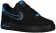 Nike Air Force 1 Low Hommes chaussures de sport noir/bleu clair UIS551