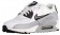 Nike Air Max 90 Femmes chaussures de sport blanc/noir TFU420