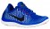 Nike Free 4.0 Flyknit Femmes chaussures de sport bleu/noir JII311