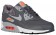 Nike Air Max 90 Print Hommes chaussures de sport gris/blanc VNL546