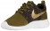 Nike Roshe One Print Femmes chaussures de sport olive verte/or OFQ619