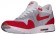 Nike Air Max 1 Ultra FlyknitFemmes chaussures de course blanc/rouge EKC054