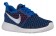 Nike Roshe One Flyknit Femmes chaussures de course bleu/blanc AUF365